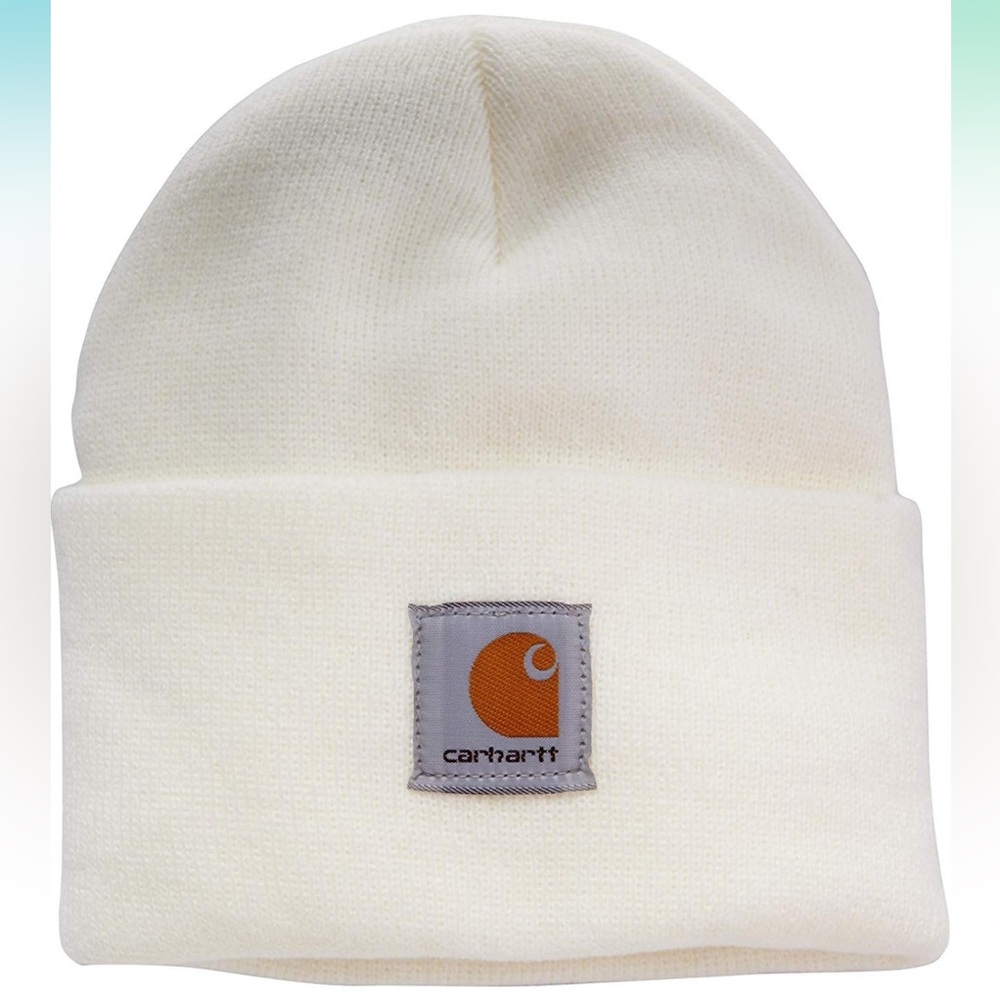 Carhartt unisex beanie white